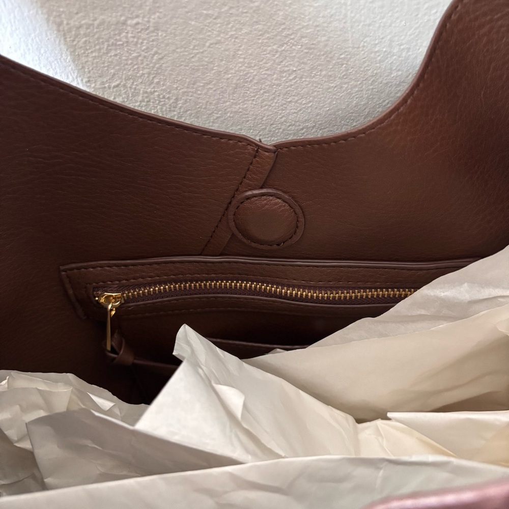 Banana Republic Dark Brown Suede Shoulder Bag - Picture 5 of 8